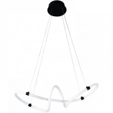 Φωτιστικό Κρεμαστό LED 25W 230V 2000lm 3000Κ Θερμό Φως σε Μαύρο 6022